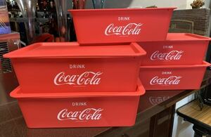 送料込み 収納 工具 箱 5個セット コカコーラ レッドCoca-Cola BOX キャンプ