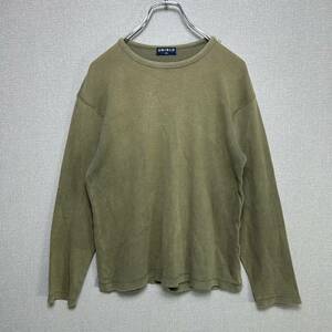 YT0682 【激レア】 OLD UNIQLO オールドユニクロ コットンTシャツ Ｓサイズ 長袖 コットン100％ 606-0702