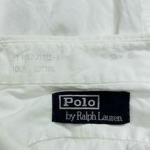 YT0742 Polo by Ralph Lauren ポロバイラルフローレン コットンシャツ Ｍサイズ 長袖 ビジネス カッターシャツ ワイシャツ コットン100％_画像6