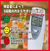 アルコールチェッカー 検知器 探知機 検査 飲酒運転チェック 新品即決！最安値/飲酒/検問/免停　送料無料！_画像1