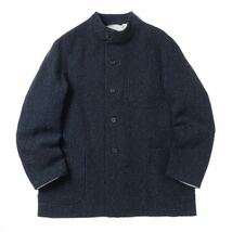 A.PRESSE アプレッセ 23AW Tweed Hunting Jacket 　NAVY 　3　ジャケット_画像2