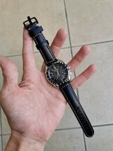 セイコーの電波ソーラー腕時計　皮ベルト社外品_画像10