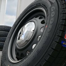 新作 ハイエース 200系 国産 冬タイヤ グッドイヤー アイスナビ SUV 215/65R16 タイヤ ホイール 4本 セット D-STEEL_画像5