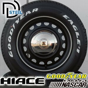  новый продукт Hiace 200 серия Regius Ace Goodyear Nascar 215/65R16C шина колесо 4 шт. комплект белые буквы D-STEEL