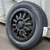 14インチ ブリヂストン ブリザック VRX3 155/65R14 スタッドレスタイヤホイール4本セット ハイゼット トラック バン デッキバン ジャンボ_画像5