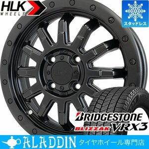 14インチ ブリヂストン ブリザック VRX3 155/65R14 スタッドレスタイヤホイール4本セット ハイゼット トラック バン デッキバン ジャンボ