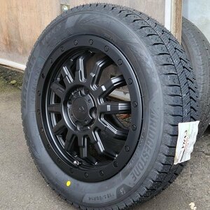 14インチ BRIDGESTONE BLIZZAK VRX3 155/65R14 スタッドレスタイヤホイール4本セット ハイゼット トラック バン デッキバン ジャンボ