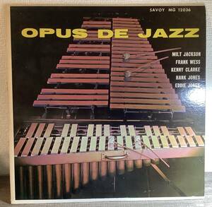 【送料込】【1962 US Reissue】【RVG刻印】Milt Jackson, F.Wess, K.Clarke, H.Jones, E.Jones - Opus De Jazz LP 