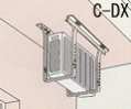 21018N06☆ 未使用 日晴金属 クーラーキャッチャー C-DX型 天井吊金具 F4