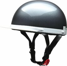 未使用★リード工業 ハーフヘルメット CROSS CR-740 ガンメタリック フリーサイズ(57~60cm未満) 半帽 LEAD【IT5QUCDV6PES】_画像1