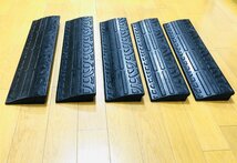 未使用★5点セット★アイリスオーヤマ 段差 スロープ プレート 幅60cm 段差5cm用 GDP-4560 ゴム製 ブラック_画像3