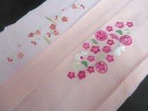 1円 中古 絹 アンティーク 縮緬 刺繍半衿 各色 高級 花々 枝花 まとめて 10点 和装小物 ◆逸品◆【夢職】★★★_画像9