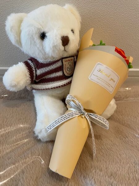 くまのぬいぐるみ&ブーケ BEAR テディベア