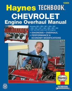  Chevrolet GM series small block overhaul manual 262 267 283 302 305 307 327 350 396 400 402 427 454