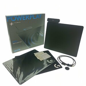 Logicool ロジクール POWERPLAY Mousepad マウスパッド G-PMP-001 Gaming ゲーミング ワイヤレス 充電 ブラック RGB LED 周辺機器 中古