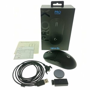 Logicool ロジクール PRO X SUPERLIGHT Gaming Mouse ゲーミング マウス 有線 無線 Bluetooth DPI 軽量 ブラック 国内正規品 周辺機器 中古