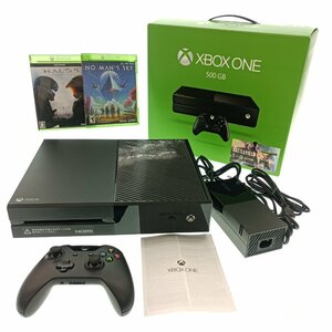 ★1円★ Microsoft マイクロソフト Xbox One 同梱版 5C7-00265 500GB 本体 同梱ソフト無 おまけ付 ブラック ゲーム機 本体 中古