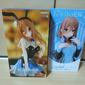 中野三玖 五等分の花嫁 フィギュア coreful 制服ver Trio-Try-iT Figure バニーver.