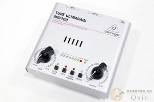 [良品] BEHRINGER MIC100 / ULTRAGAIN 真空管12AX7を搭載したチューブ・マイク・プリアンプ [WJ072]