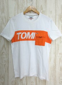 TOMMY JEANS/トミージーンズ：ポケット付 半袖Tシャツ サイズM メンズ/中古/USED