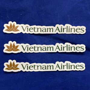 【新品・未使用】ベトナム航空 ステッカー 3枚組 防水