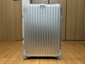 美品 RIMOWA リモワ TOPASトパーズ 32L 2輪 920.52.002 消音ホイール&脚ゴム付属※機内 旧ロゴ ビジネストロリー 廃盤 オリジナルキャビン