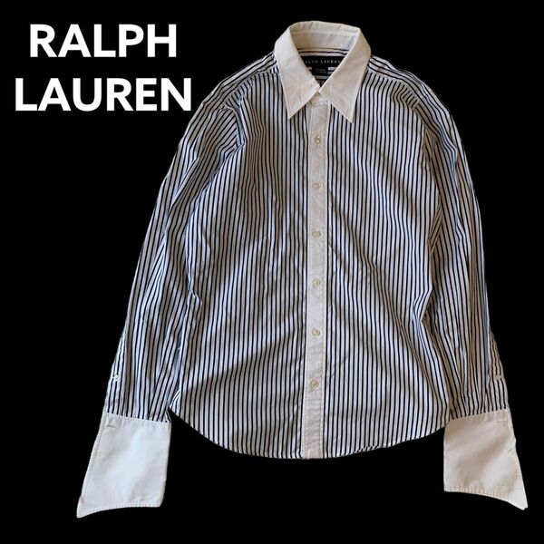 【オシャレすぎる】RALPHRAUREN ラルフローレン　シャツ　ボーダー　長袖シャツ　ブラウス ドレスシャツ