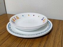 CORELLE　コレール　USA　CORNING　プレート まとめて6枚 / 径約 26 cm　大皿 3枚 / 径約 21.5 cm　カレー パスタ 皿 3枚 くまのプーさん /_画像3