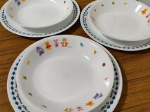 CORELLE　コレール　USA　CORNING　プレート まとめて6枚 / 径約 26 cm　大皿 3枚 / 径約 21.5 cm　カレー パスタ 皿 3枚 くまのプーさん /_画像2