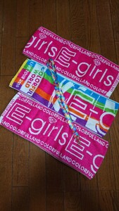 ★★★ E-girls イーガールズ ツアーグッツ ストラップ マフラータオル３枚 中古 ゆうパケットポスト送料２３０円 ★★★