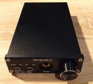 Dilvpoetry DAC-X6pro USB DAC ヘッドホンアンプ 24Bit/192kHz プリアンプ 中古美品