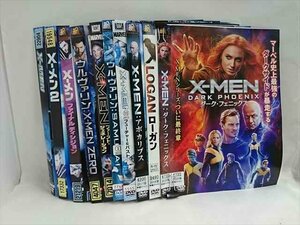 xs902 レンタルUP▲DVD X-MEN+ウルヴァリン シリーズ 10巻セット ※ケース無