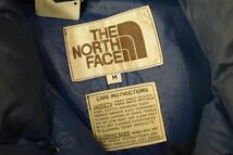 グッドカラー◎70sビンテージTheNorthFace TNFザノースフェイスフルスナップダウンベストMブルー系リップストップ茶タグアウトドア nr24164_画像5