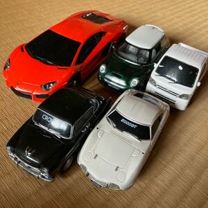 ミニカー　トヨタクラウン1st、2000GT、ミニクーパーS、ダイハツハイゼット軽トラ、ランボルギーニアヴェンタドール1/24