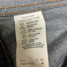 【色残り◯】LEVI'S(リーバイス) デニムジャケット ジージャン 78500 99年製 インディゴ 古着 サイズM_画像6