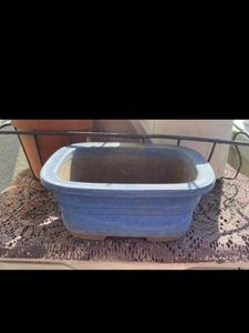 植木鉢　陶器鉢　和鉢　盆栽 盆栽鉢 青　ブルー　山野草鉢　プランター