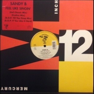 12inchレコード　SANDY B / FEEL LIKE SINGIN'