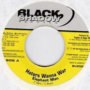 Epレコード　ELEPHANT MAN / HATERS WANNA WAR　(THE BUZZ)