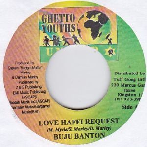 Epレコード　BUJU BANTON / LOVE HAFFI REQUEST (EDUCATED)