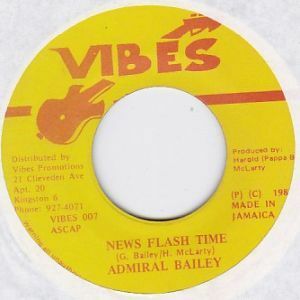 Epレコード　ADMIRAL BAILEY / NEWS FLASH TIME