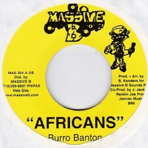 Epレコード　BURRO BANTON / AFRICANS (DUB ORGANIZER)