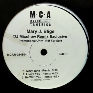 12inchレコード　 MARY J BLIGE / DJ MIXSHOW REMIX EXCLUSIVE