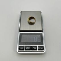 fi50508 エメラルド デザイン リング 指輪 K18 18金 ゴールド メレ ダイヤ 0.21カラット 11号 総重量4.8g_画像9