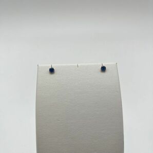 fi50542 サファイヤ 小粒 ピアス K18 金具 18金 シンプル デザイン ブルー 宝石 アクセサリーの画像6
