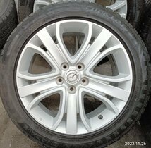 ★中古品★ DUNLOP ENASAVE 215/55R18 RV504 2015 RV505 2020年製 マツダ MPV 純正 18×7J+45 114.3-5H ガリキズあり【他商品と同梱歓迎】_画像3