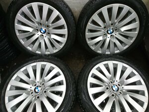 ★中古品★BMW F01 F02 7シリーズ 純正 18インチ 18×8J+30 120-5H PIRELLI ICE ASIMMETRICO 245/45R18 2015年製【他商品と同梱歓迎】