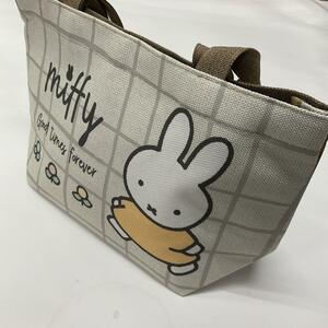 ミッフィーゴブラン織風トートバッグ　miffy トートバッグ　マチ付き