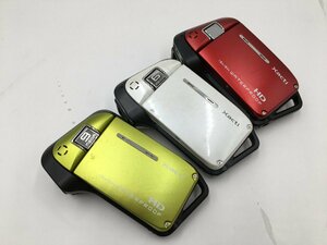 ♪▲【SANYO サンヨー】Xacti 防水デジタルムービーカメラ 3点セット DMX-CA9 DMX-CA65 まとめ売り 1109 8