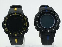 ♪▲【CASIO カシオ】PRG-300 PROTREK プロトレック タフソーラー トリプルセンサー 腕時計 2点セット まとめ売り品 1127 15_画像1