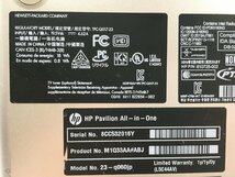 ♪▲【HP エイチピー】一体型PC/Core i5 4460T(第4世代)/HDD 1TB 23-q060jp Blanccoにて消去済み 1130 M 22_画像7